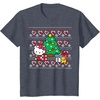 image:imageHello Kitty Candy Cane Christmas Sweater Tee Shirt TShirtHeather Blue