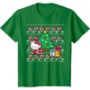 image:imageHello Kitty Candy Cane Christmas Sweater Tee Shirt TShirtKelly Green