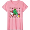 image:imageHello Kitty Candy Cane Christmas Sweater Tee Shirt TShirtPink