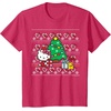 image:imageHello Kitty Candy Cane Christmas Sweater Tee Shirt TShirtRed Heather