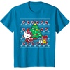 image:imageHello Kitty Candy Cane Christmas Sweater Tee Shirt TShirtSapphire Blue