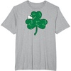 image:imageHello Kitty Clover amp Bows Saint Patricks Day TShirtHeather Grey