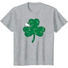 image:imageHello Kitty Clover amp Bows Saint Patricks Day TShirtHeather Grey