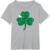 image:imageHello Kitty Clover amp Bows Saint Patricks Day TShirtHeather Grey