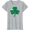 image:imageHello Kitty Clover amp Bows Saint Patricks Day TShirtHeather Grey