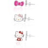 image:imageHello Kitty Earrings Set  Official License 3Pack Stud Earrings  Hello Kitty Stuff from SanrioHello Kitty Pink Bow