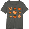 image:imageHello Kitty My Melody Kuromi Pumpkins Halloween TShirtAsphalt Grey