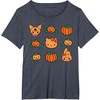 image:imageHello Kitty My Melody Kuromi Pumpkins Halloween TShirtHeather Blue
