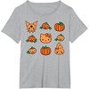 image:imageHello Kitty My Melody Kuromi Pumpkins Halloween TShirtHeather Grey