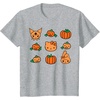image:imageHello Kitty My Melody Kuromi Pumpkins Halloween TShirtHeather Grey