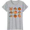 image:imageHello Kitty My Melody Kuromi Pumpkins Halloween TShirtHeather Grey
