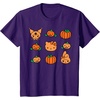 image:imageHello Kitty My Melody Kuromi Pumpkins Halloween TShirtPurple