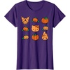 image:imageHello Kitty My Melody Kuromi Pumpkins Halloween TShirtPurple