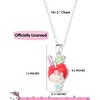 image:imageHello Kitty Sanrio Apple Head Necklace for Women 162 Silver Flash Plated Necklace Official License