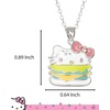 image:imageHello Kitty Sanrio Burger Necklace for Women 162 Silver FlashPlated Pendant Necklace Official License