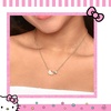 image:imageHello Kitty Sanrio Gifts Birthstone Necklace 18 18kt Gold FlashPlated Necklace Jewelry Official LicenseAprilClear
