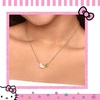 image:imageHello Kitty Sanrio Gifts Birthstone Necklace 18 18kt Gold FlashPlated Necklace Jewelry Official LicenseAugustPeridot Green