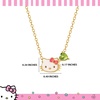 image:imageHello Kitty Sanrio Gifts Birthstone Necklace 18 18kt Gold FlashPlated Necklace Jewelry Official LicenseAugustPeridot Green