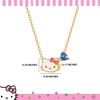 image:imageHello Kitty Sanrio Gifts Birthstone Necklace 18 18kt Gold FlashPlated Necklace Jewelry Official LicenseDecemberZircon Blue