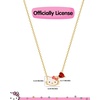 image:imageHello Kitty Sanrio Gifts Birthstone Necklace 18 18kt Gold FlashPlated Necklace Jewelry Official LicenseJanuaryGarnet Deep Red