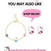 image:imageHello Kitty Sanrio Gifts Birthstone Necklace 18 18kt Gold FlashPlated Necklace Jewelry Official LicenseJanuaryGarnet Deep Red