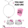 image:imageHello Kitty Sanrio Gifts Birthstone Necklace 18 18kt Gold FlashPlated Necklace Jewelry Official LicenseJanuaryGarnet Deep Red