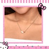 image:imageHello Kitty Sanrio Gifts Birthstone Necklace 18 18kt Gold FlashPlated Necklace Jewelry Official LicenseJuneLight Peach
