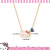 image:imageHello Kitty Sanrio Gifts Birthstone Necklace 18 18kt Gold FlashPlated Necklace Jewelry Official LicenseSeptemberSaphire Blue