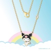 image:imageHello Kitty Sanrio Kuromi Womens Pendant Necklace 18  18kt Flash Plated Brass and Enamel Officially Licensed