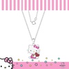 image:imageHello Kitty Sanrio Necklace Official License  Silver Plated Necklace with Enamel and Red Crystal Pendant