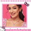 image:imageHello Kitty Sanrio Pave Crystal Pendant Necklace for Women Official License 163 Sparkly Necklace with Enamel PlatingPink