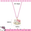 image:imageHello Kitty Sanrio Pave Crystal Pendant Necklace for Women Official License 163 Sparkly Necklace with Enamel PlatingPink