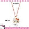 image:imageHello Kitty Sanrio Pave Crystal Pendant Necklace for Women Official License 163 Sparkly Necklace with Enamel PlatingRed