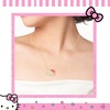 image:imageHello Kitty Sanrio Womens Cubic Zirconia Face Necklace 18 Official License Flash Plated Sterling Silver Necklace