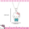 image:imageHello Kitty Sanrio Womens Kuromi Necklace Collection  Silver and 18kt FlashPlated with Crystal amp Enamel Pendants Officially LicensedPink Crystal