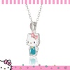 image:imageHello Kitty Sanrio Womens Kuromi Necklace Collection  Silver and 18kt FlashPlated with Crystal amp Enamel Pendants Officially LicensedPink Crystal