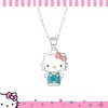 image:imageHello Kitty Sanrio Womens Kuromi Necklace Collection  Silver and 18kt FlashPlated with Crystal amp Enamel Pendants Officially LicensedPink Crystal