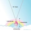 image:imageHello Kitty Sanrio Womens Kuromi Necklace Collection  Silver and 18kt FlashPlated with Crystal amp Enamel Pendants Officially LicensedSilver