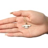 image:imageHello Kitty Sanrio Womens Kuromi Necklace Collection  Silver and 18kt FlashPlated with Crystal amp Enamel Pendants Officially LicensedWhite Cinnamorol