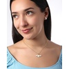 image:imageHello Kitty Sanrio Womens Kuromi Necklace Collection  Silver and 18kt FlashPlated with Crystal amp Enamel Pendants Officially LicensedWhite Cinnamorol