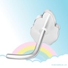 image:imageHello Kitty Sanrio Womens My Melody Nose Stud  316L Stainless Steel LBend Nose Ring L Shaped  Officially LicensedMy Melody Pink