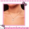 image:imageHello Kitty Sanrio Womens Necklace Collection  18 18kt Gold FlashPlated Necklaces with Rainbow Enamel and Crystal Pendants Officially LicensedSeated