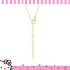 image:imageHello Kitty Sanrio Womens Necklace Collection  18 18kt Gold FlashPlated Necklaces with Rainbow Enamel and Crystal Pendants Officially LicensedSeated