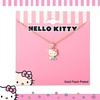 image:imageHello Kitty Sanrio Womens Necklace Collection  18 18kt Gold FlashPlated Necklaces with Rainbow Enamel and Crystal Pendants Officially LicensedSeated