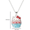 image:imageHello Kitty Sanrio Womens Necklace Collection  18 FlashPlated Pendant Necklaces with Enamel and Crystal Designs Officially LicensedCupcake