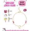 image:imageHello Kitty Sanrio Womens Necklace Collection  18 FlashPlated Pendant Necklaces with Enamel and Crystal Designs Officially LicensedMulti Airplane