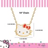 image:imageHello Kitty Sanrio Womens Necklace Collection  Necklaces with Pink Enamel and Heart Charms Officially LicensedRed Bow