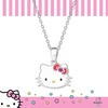 image:imageHello Kitty Sanrio Womens Necklace Official License  Silver Plated Necklace with Enamel and Crystal Pendant