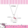 image:imageHello Kitty Sanrio Womens Necklace Official License  Silver Plated Necklace with Enamel and Crystal Pendant