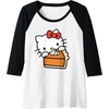 image:imageHello Kitty Slice Of Pumpkin Pie Raglan Baseball TeeBlackWhite